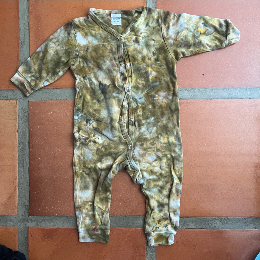 Tie-dyed onesie
